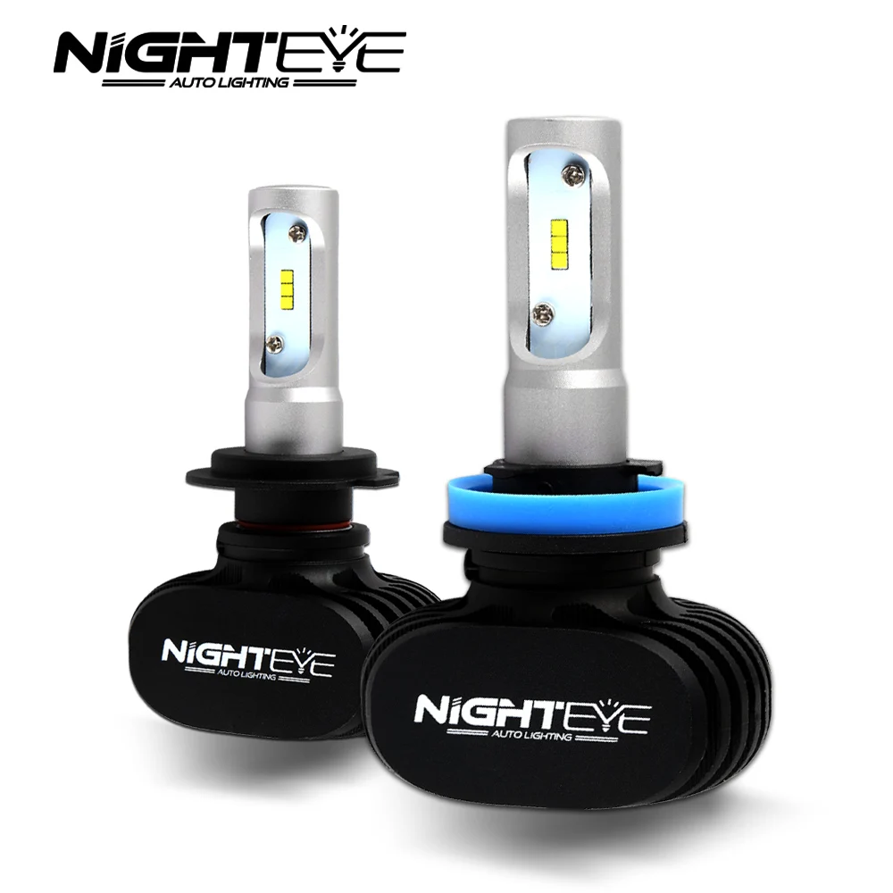 NIGHTEYE CSP светодиодный фар автомобиля лампы H1 H4 H7 H11/H8 9005 9006 (Подол короче спереди и