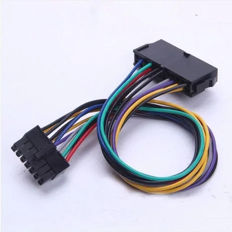 50 шт. Новый PSU ATX 24Pin Женский до 14Pin мужской внутренний Кабель питания Шнур 18AWG