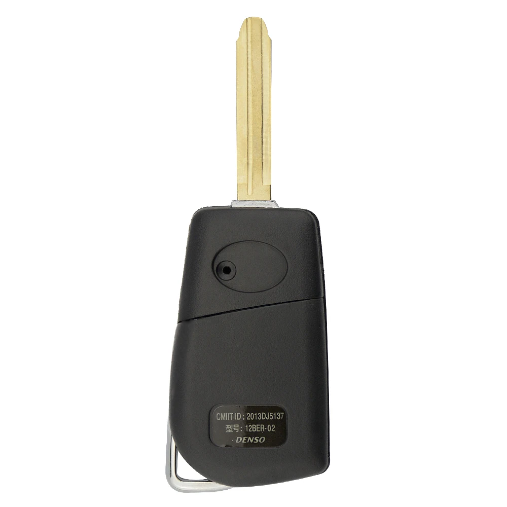 OkeyTech 3 Button Modified Folding Remote Control Car Key Shell fob Case for Toyota Corolla Vios Rav4 EX New VIOS Toy43 blade | Автомобили