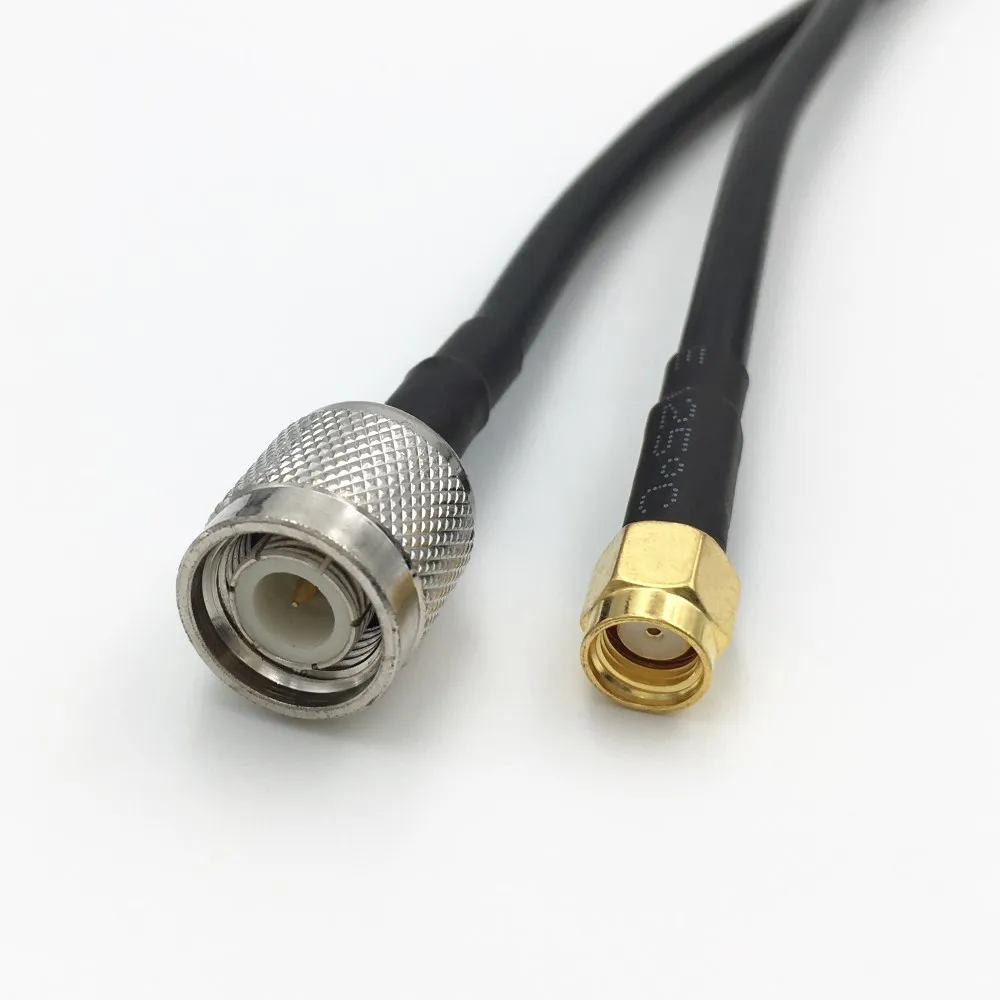 10 шт. RG58 / LMR195 RF кабель TNC Штекерный разъем RP SMA коаксиальный фоторазъем 15 см 20 30 50 1 м