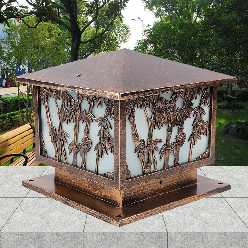 Колонна фары крыльцо свет фонари Жилая вилла двора настенный светильник садовый