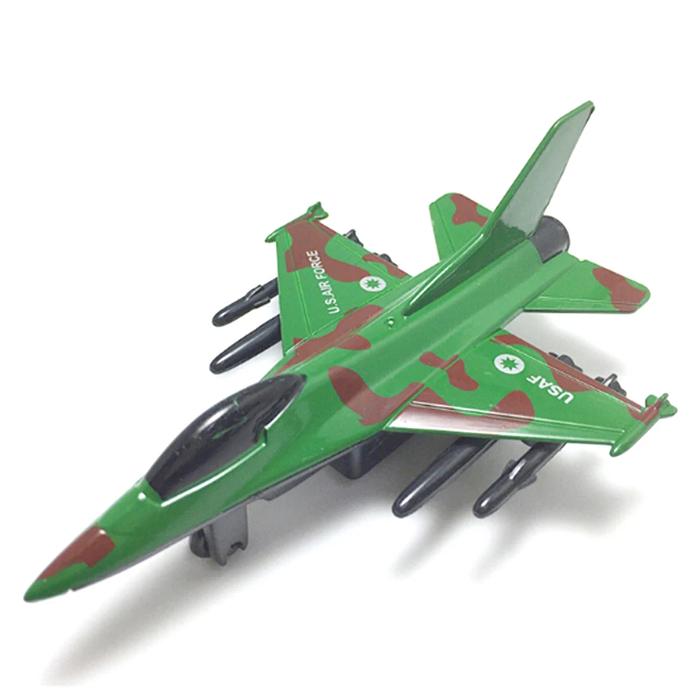 Дети тянуть обратно самолет настольная Игрушка Военная модельная игрушка