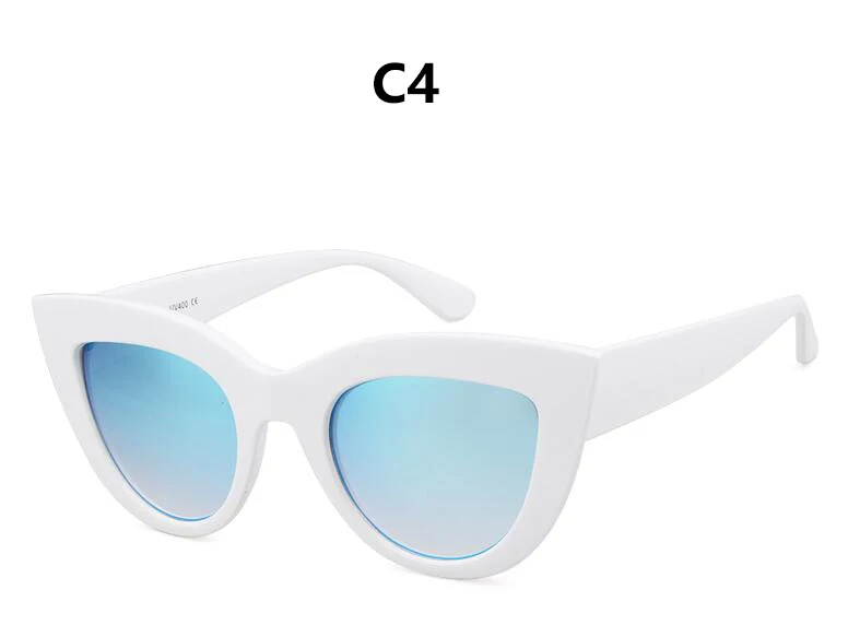 Матовые черные солнцезащитные очки кошачий глаз, женские модные розовые зеркальные тени, роскошные брендовые дизайнерские солнцезащитные очки для женщин, трендовые очки с УФ-защитой