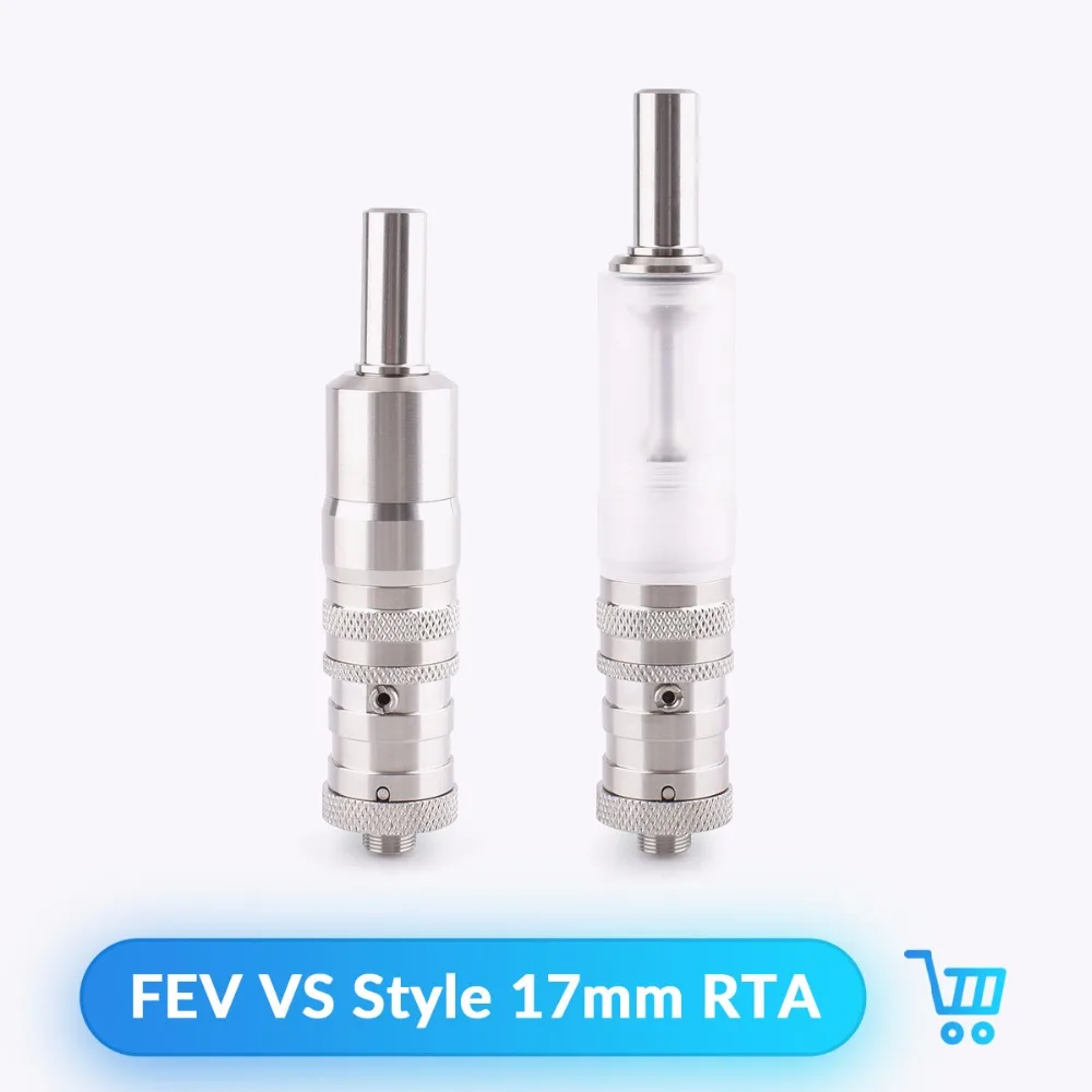 Volcanee Shenray FEV VS Style RTA атомайзер Ремонтопригодный бак 17 мм 316 SS Dual Posts дизайн