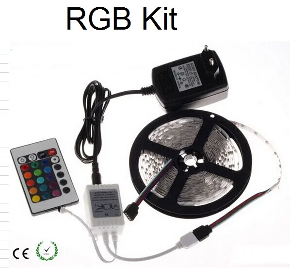 Светодиодная лента 5 м цвета: красный зеленый синий белый 2835 12 В|adapt picture|rgb hdrgb switch |