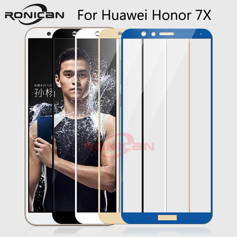 Для Huawei honor 7x закаленное стекло для huawei 7 x X7 защита экрана полное покрытие на honor7x
