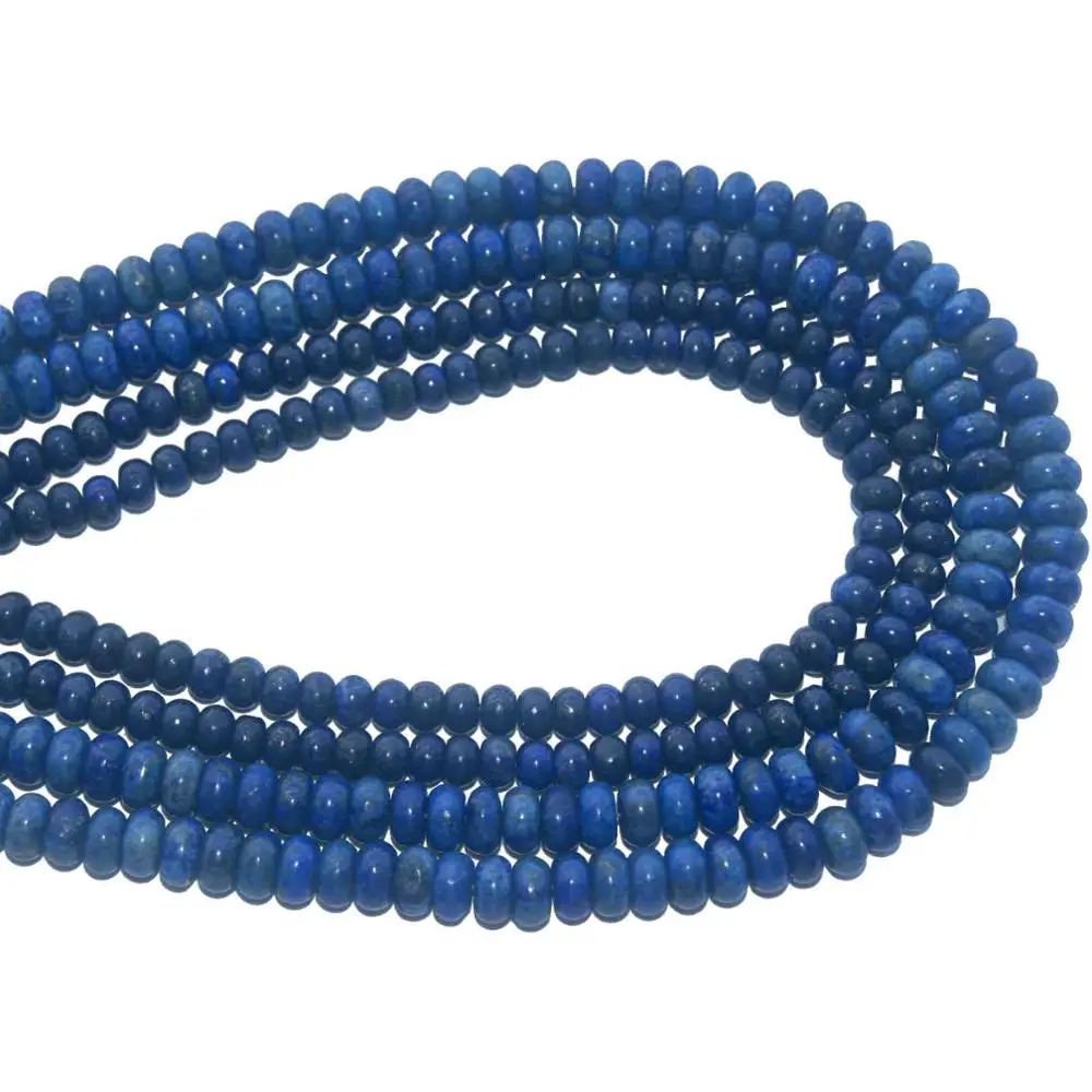 Lapis Lazuli Натуральный камень лазурит Агаты кристаллы аметиста бусины разделитель Рондель бусины для изготовления ювелирных изделий Шарм DIY браслет - Цвет: Lapis Lazuli
