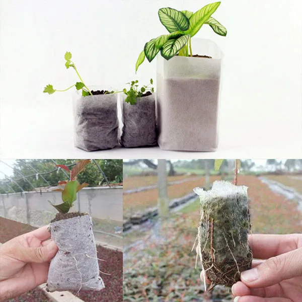 100 шт. биоразлагаемые мешки для разведения|seedling bags|degradable bagsplant bag |
