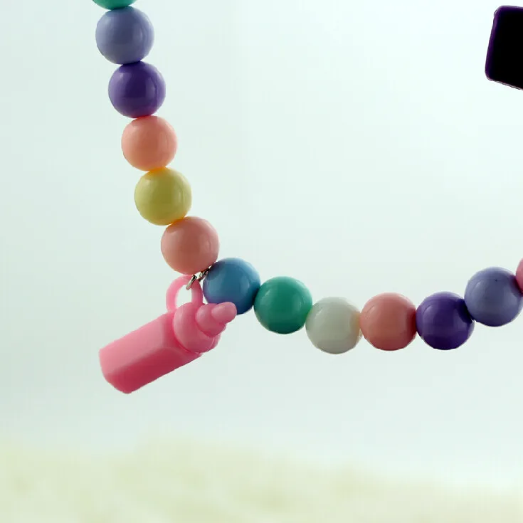 2017 ярко-розовые синие конфетные цвет мороженого шармы сделай сам ожерелье