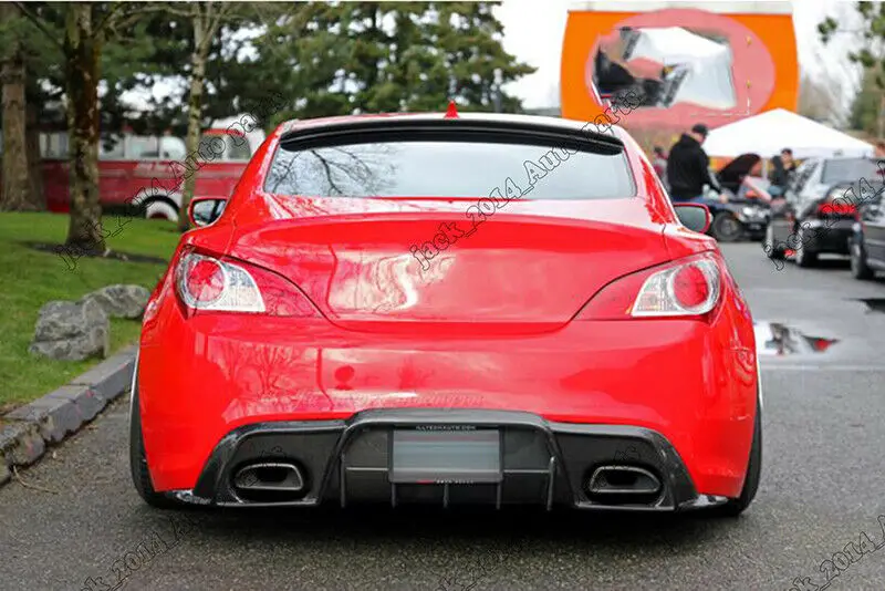 Для 2010 2011 2012 Hyundai Genesis Coupe задний бампер из углеродного волокна спойлер |