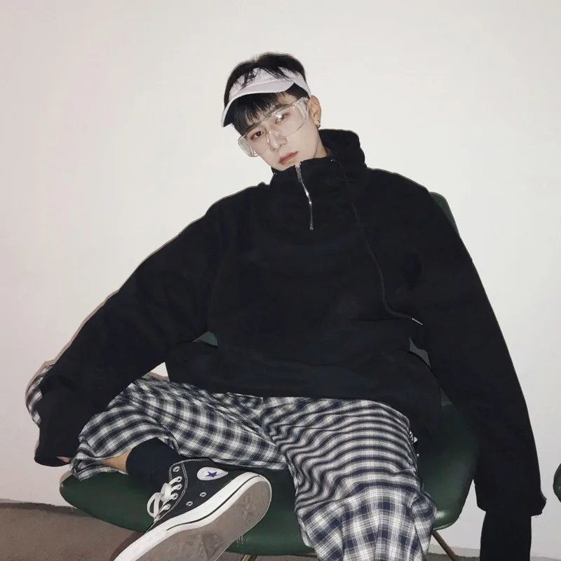 Новинка осени 2018 Мужская однотонная Повседневная куртка из хлопка и полиэстера с