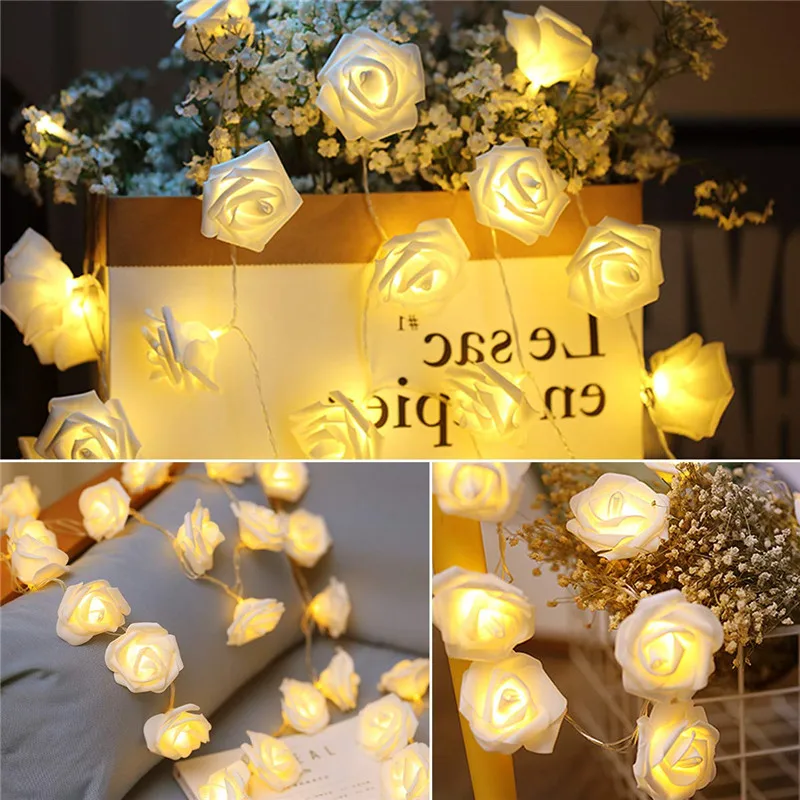 Color changing led rose candle flameless romantic velas warm white bougie mariage for christmas tree decoration 1.2 meter | Дом и сад