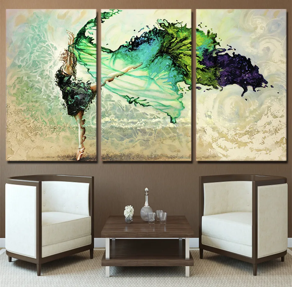 3 предмета холст Книги по искусству чернил посыпать Холст Граффити Плакаты и