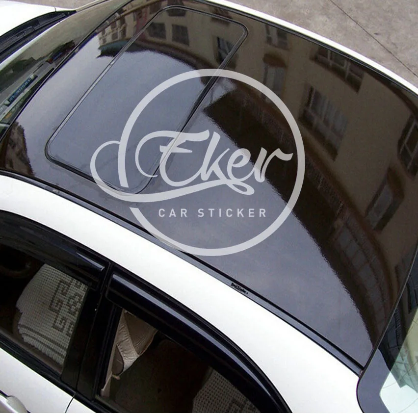 Автомобильный стикер EKER 1 35x15 M 4.4x49FT бесплатная доставка глянцевый черный 3