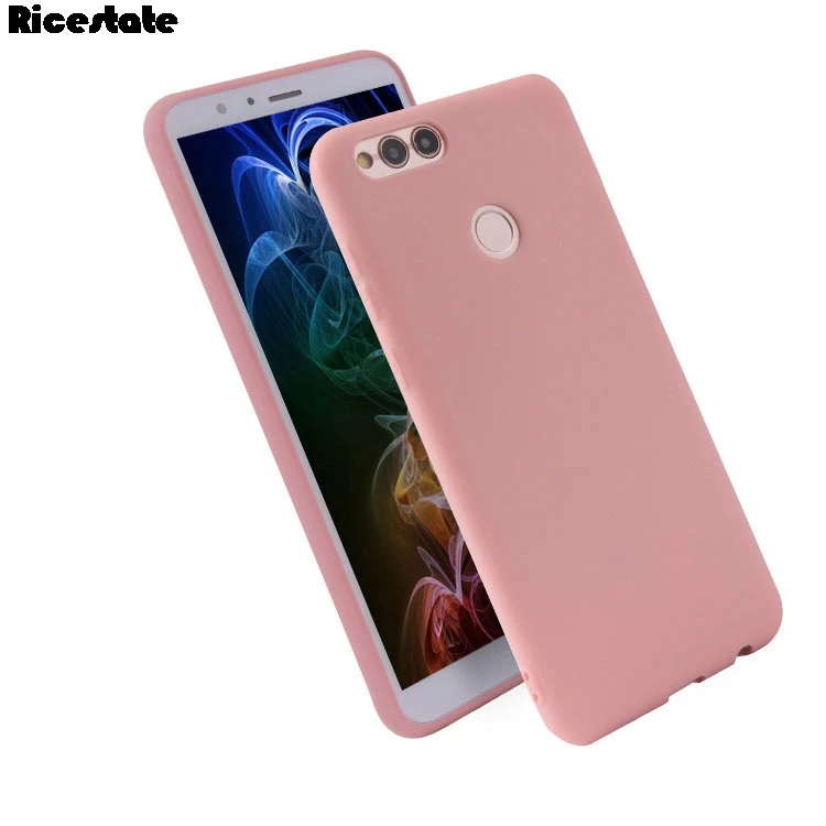 Чехол для Huawei Honor 7X чехол с кристаллами из ТПУ и матовый задняя крышка защитный