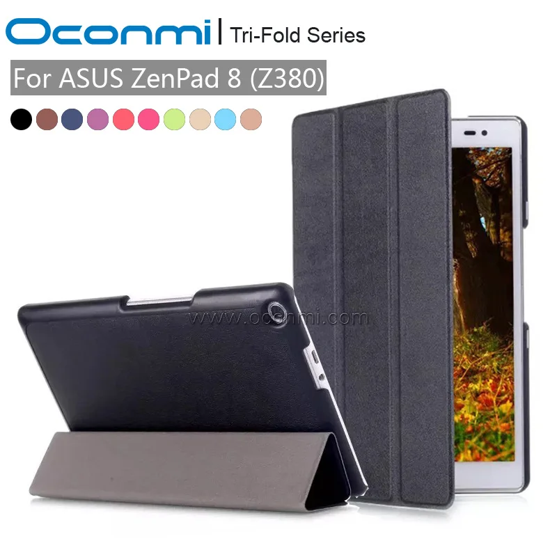 Ультратонкий кожаный чехол для ASUS Zenpad 8 0 Z380 Z380C Z380KL megnetic 0|for asus zenpad 8.0|asus caseasus z380kl case