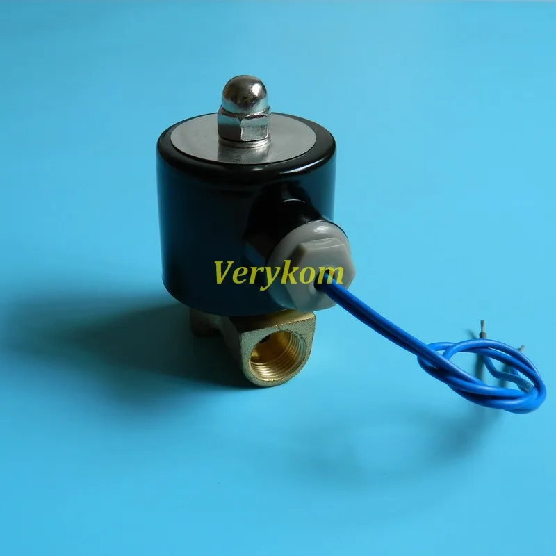 100% латунная катушка 3/8 &quotbsp 2 ходовой нормально закрытый электрический