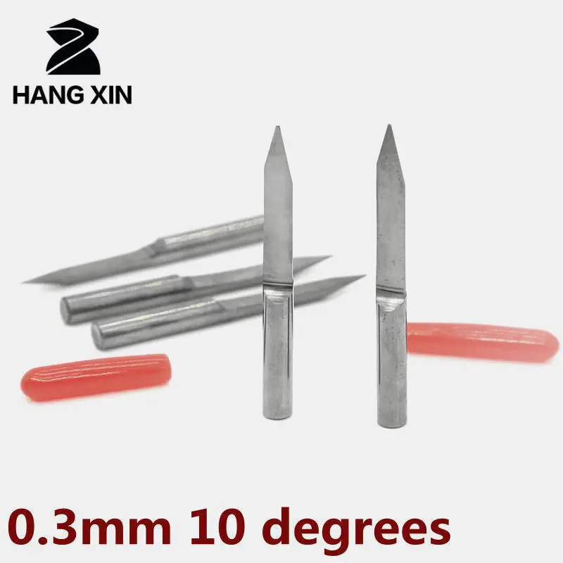 10PCS CNC cutter tools PCB tungsten steel V-type computer engraving milling 10 degrees 0.3mm router cutting | Инструменты