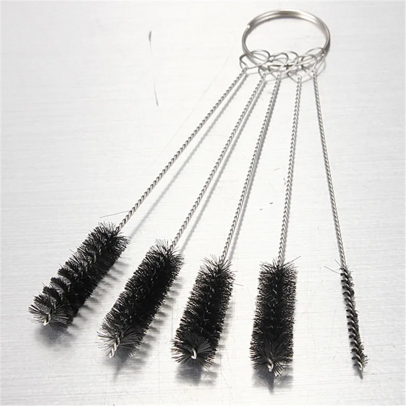 Нейлоновая трубка из нержавеющей стали 5 шт. пружинная щетка для бутылки красного