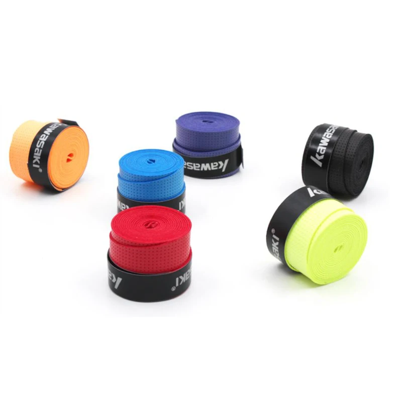 Бренд Kawasaki 60 шт./лот противоскользящие теннисные овергрипы лента Sweatband ручки для