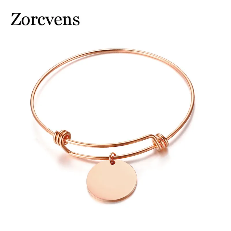 ZORCVENS хит продаж Простой Браслет манжета золотой браслет для женщин из
