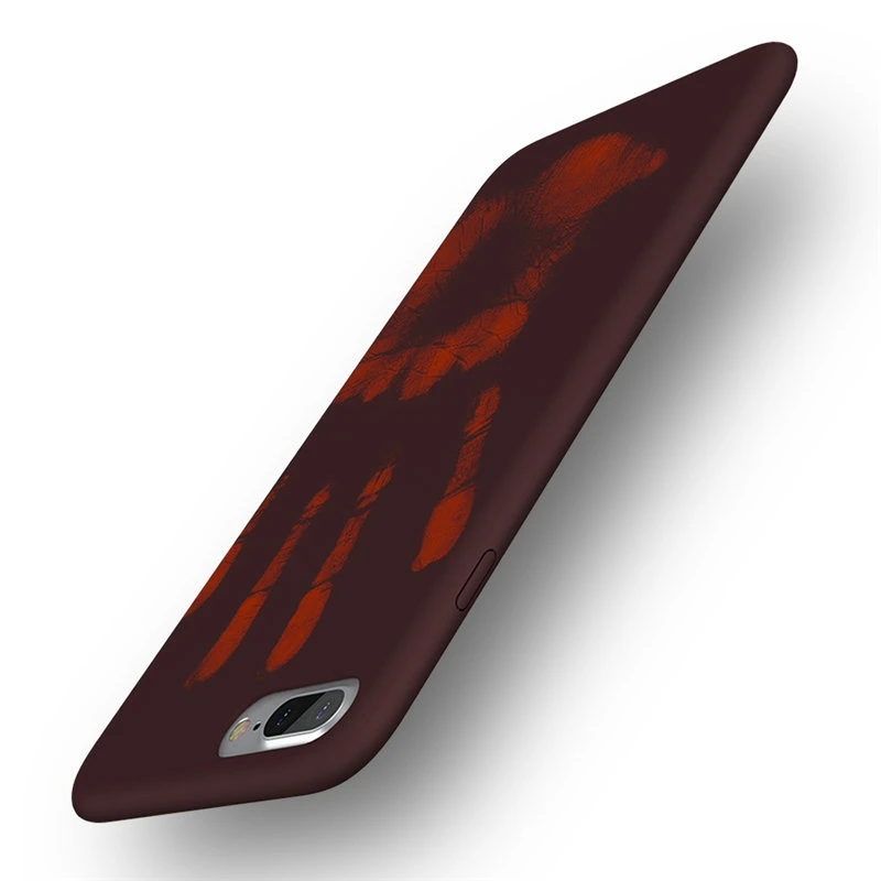 Black Turns Red Sexy Kisscase Термальность чувство чехол для iPhone X 8 7 6 S 6 Plus 5S 5 Чехол прохладный pu матовая крышка для Samsung Galaxy Note 8 S8 S8 Plus S7 S6 Edge чехол на айфон 5s 5 SE чехол на айфон 6s 6 Plus 7 8 Plus - Цвет: Black Turns Red