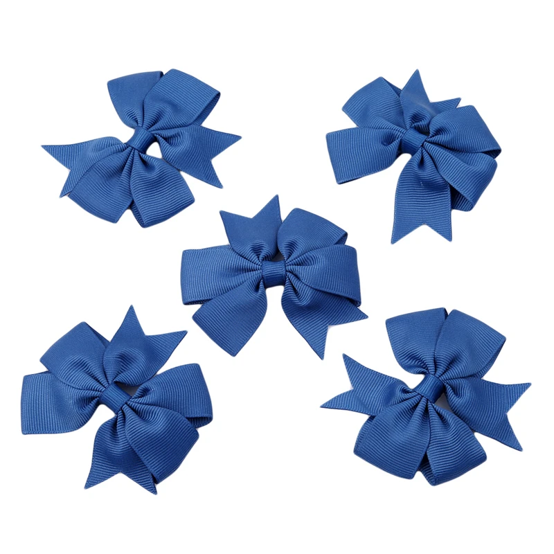 Hot 5 Pcs/Pack DIY Jewelry Rib Dovetail Ribbon Bow Children Headband Baby Girls Hair Barrette Clips Accessories Hairpin Headwear | Детская