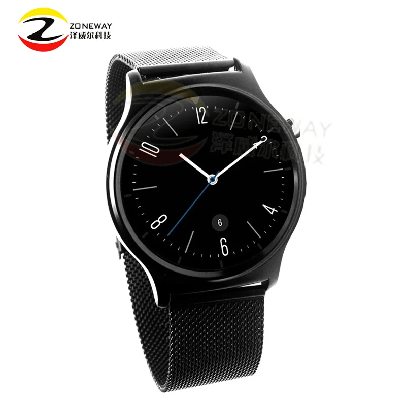 2017 GW01 круглый экран Смарт часы Эндрюс IOS Bluetooth touch из нержавеющей стали носимые