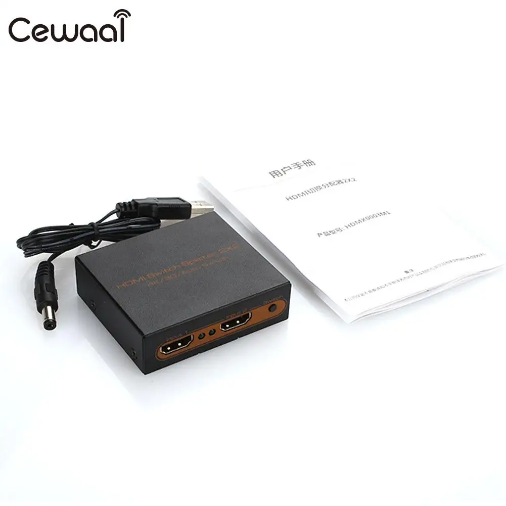 Home HDMI Switcher Universal 1.4 Splitter Adapter 2 Output Selector |
