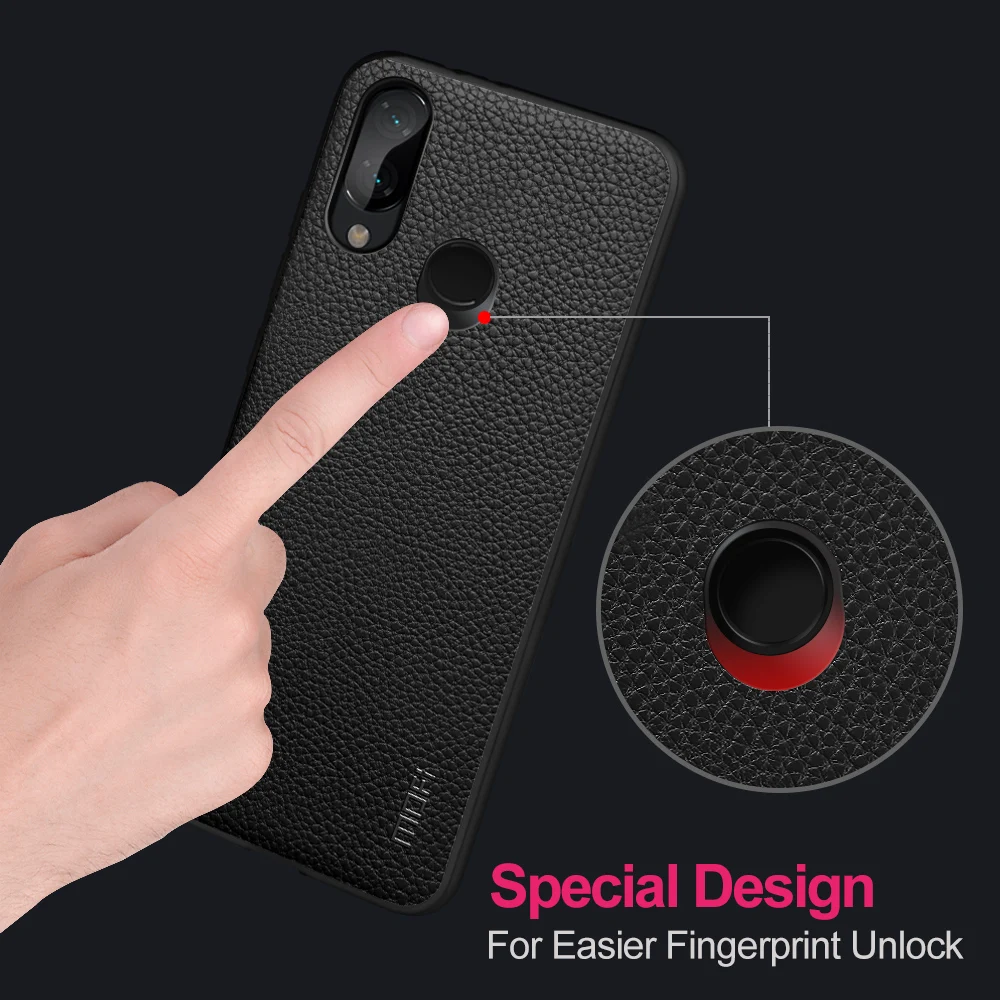 For Xiaomi Redmi Note 7 Case Cover For Redmi Note 7 Pro Case MOFi Silicone Shockproof Case Capas Original PU Leather Folio Coque