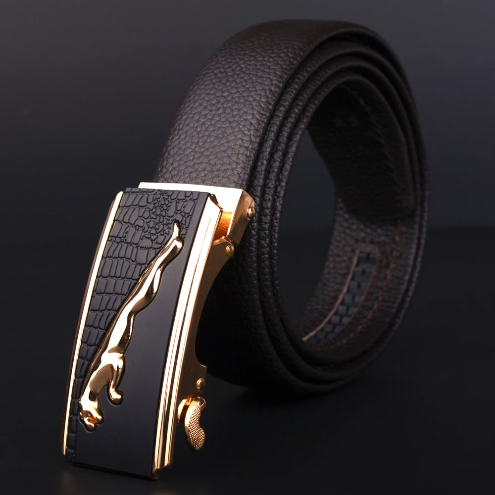 

2019 New Design Men Automatic buckle Belt Fashion Genuine Leather Belt for Men Casual Luxury Belt Free shipping