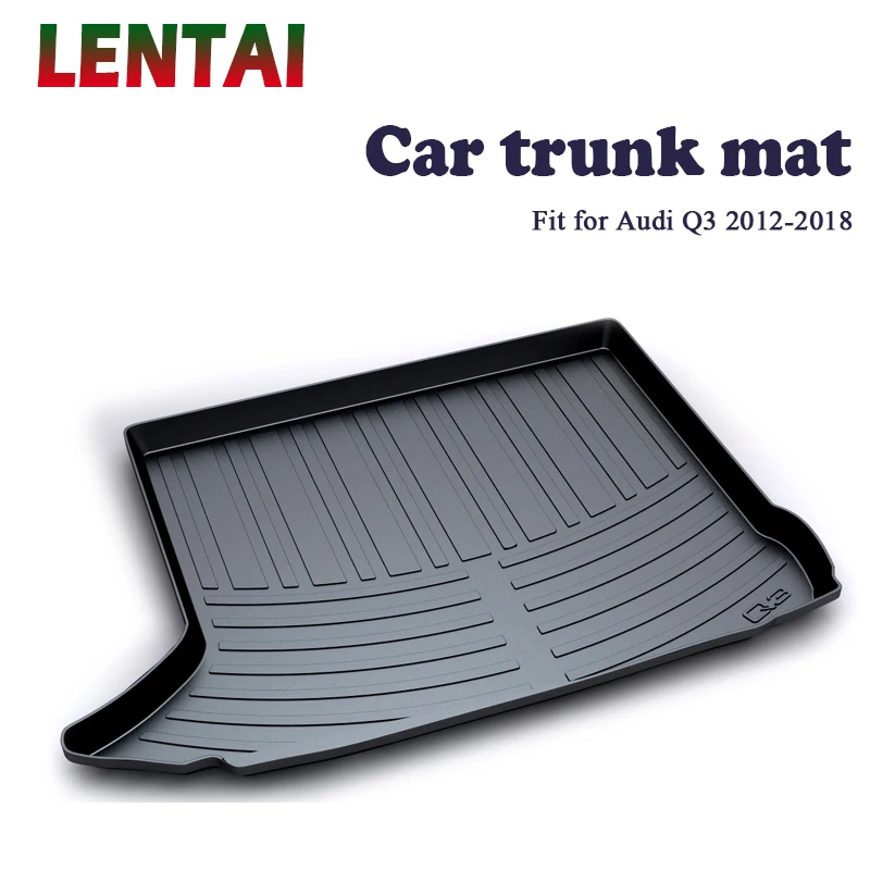 

LENTAI 1PC rear trunk Cargo mat For Audi Q3 2012 2013 2014 2015 2016 2017 2018 Styling Boot Liner Tray Anti-slip mat Accessories
