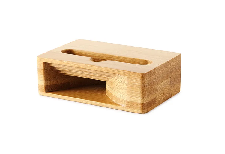 HTMOTXY Mobile Phone Loudspeaker Speaker For Iphone Sony Wooden Holder Sound Amplifier Bamboo Bracket Wood desktop Stand Support