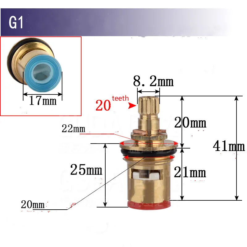 Керамический дисковый смеситель латунный сменный кран для воды внутренний