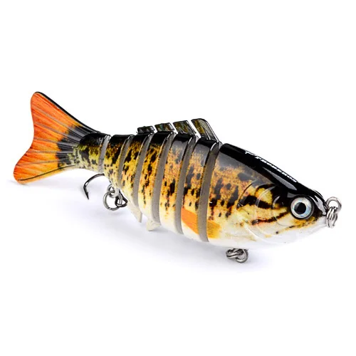 

1PCS Fishing Lure Multi Jointed Hard Bait 10cm 15g Lifelike joint bait Wobblers 7 Segments Swimbait Fishing Lure Crankbait