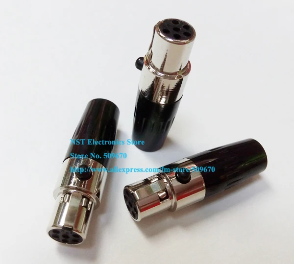 Новый мини XLR 6 контактный гнездовой разъем аудио Микрофон Разъем MIC Tini TA6F