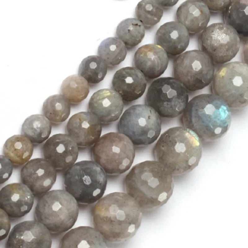 Бусины Из Натурального Лабрадорита С гранями 6 16 мм 15 дюймов|labradorite stone beads|stone