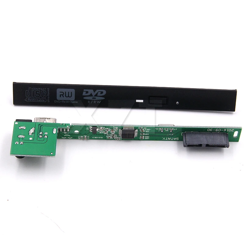 1 шт. USB 2 0 SATA Внешний привод DVD CD Rom IDE чехол 12 7 мм тонкий для ноутбука портативный