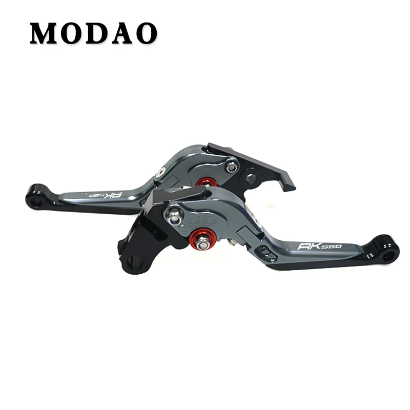 Titanium Для KYMCO AK550 AK 550 ak550 CNC алюминиевый регулируемый тормоз мотоцикла складной тормозной рычаг сцепления тормозной рычаг - Color: Titanium