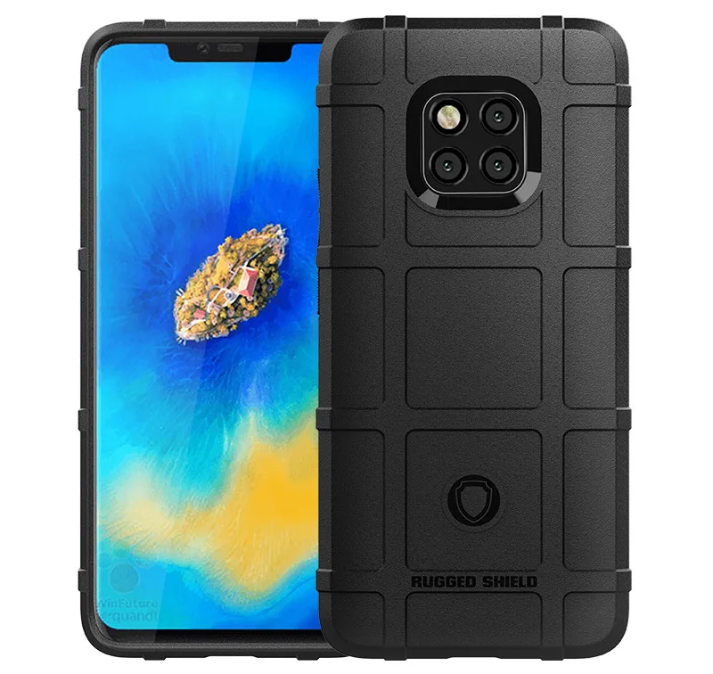 Чехол для Huawei Mate 20 Pro Мягкий Силиконовый прочный Противоударная броня защитная