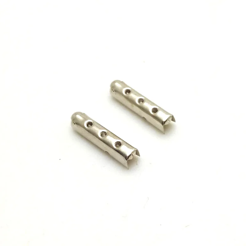 50 шт. 3.5X17mm 3 отверстия металлические шнурки пули Советы DIY Ботинки со шнурками