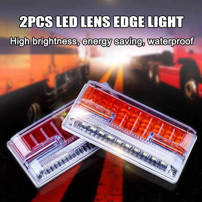 

Hot 2Pcs Dual Side LED Driving Edge Lights Waterproof Lamp for Car Truck Jeep Pickup Boat SUV BX