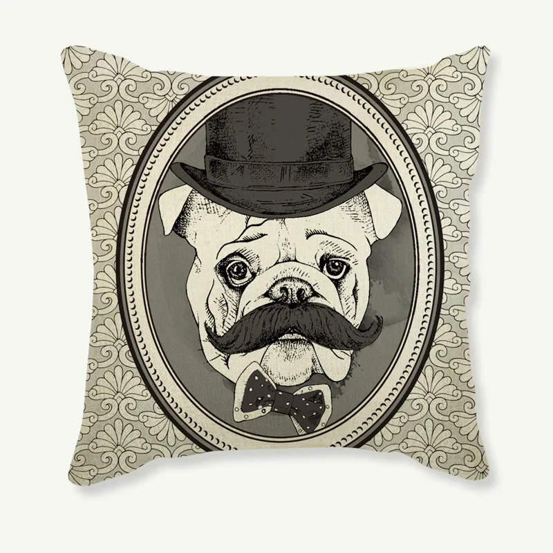 Свадебное украшение с принтом собаки мистера кота Ms декоративная наволочка на