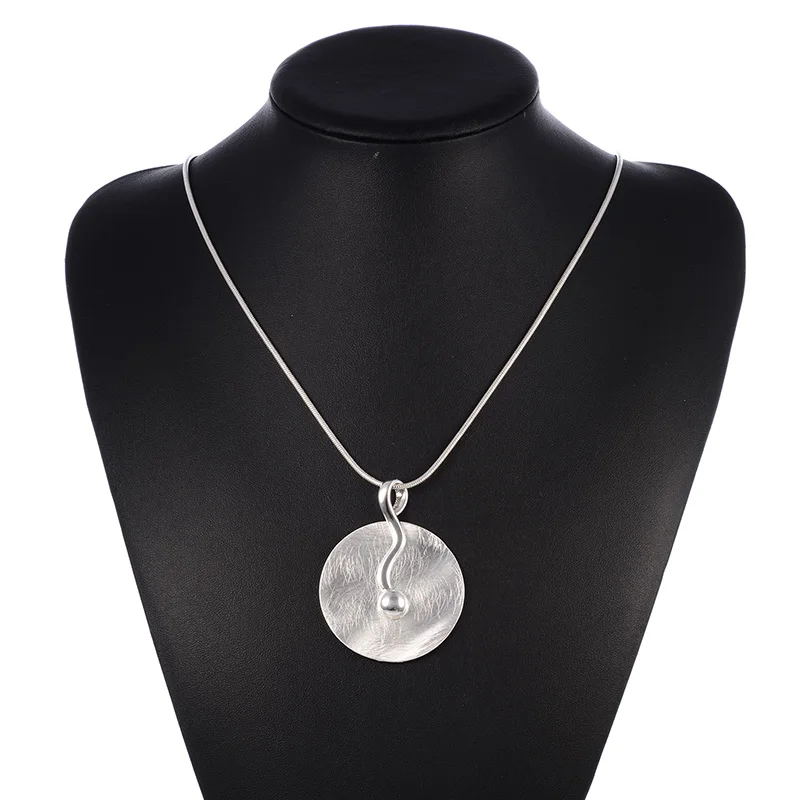 HONGYE Collier Femme Длинные ожерелья и подвески для женщин круглое массивное ожерелье