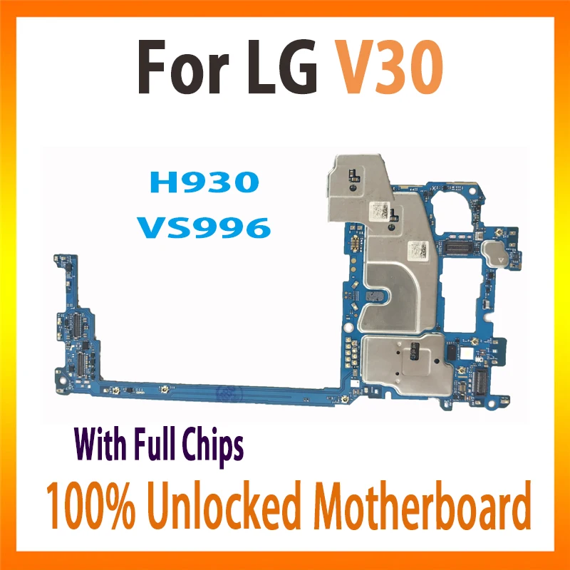 Оригинальная материнская плата для LG V30 H930 VS996 разблокированная материнская плата для LG V30 H930 VS996 логические платы MB с полным чипом