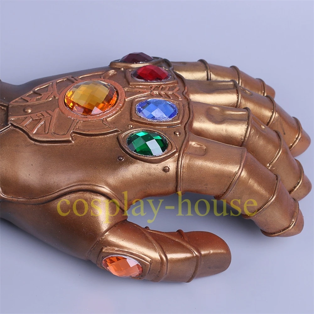 Cosplay Infinity Gauntlet перчатки Таноса Gold Stud Хэллоуин Prop New|halloween props|halloween cosplayhalloween gloves |