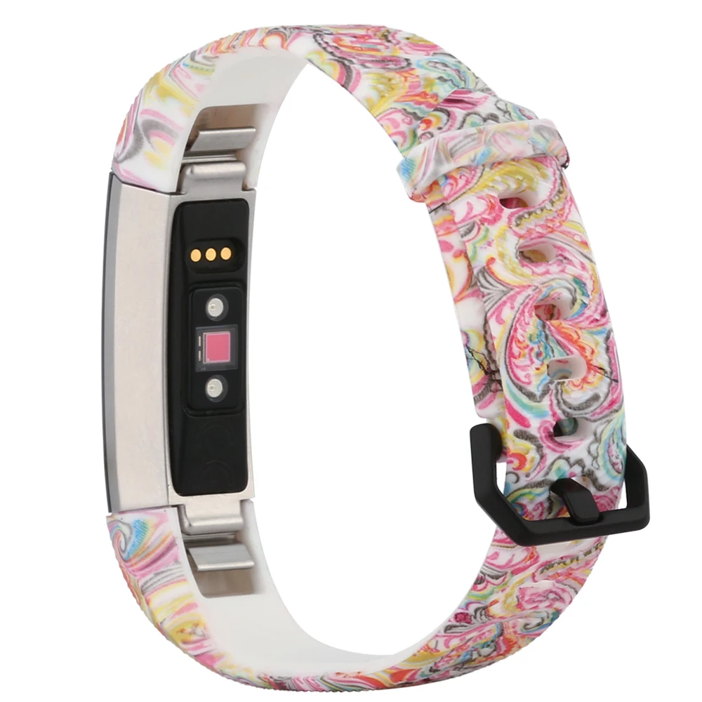 Мягкие силиконовые спортивные Сменные аксессуары для Fitbit Alta HR/Fitbit цветочный