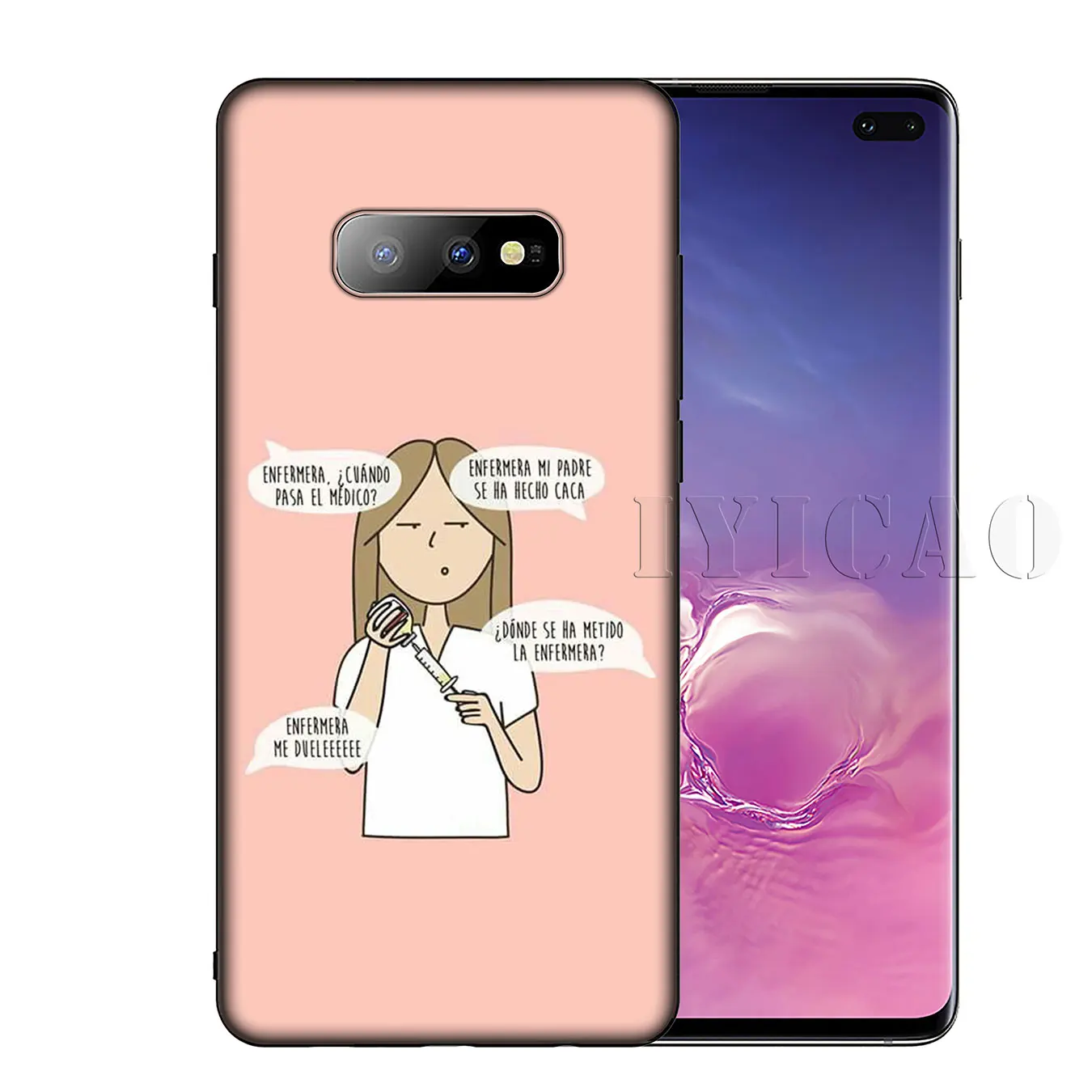 IYICAO Мягкий силиконовый чехол для Samsung Galaxy S10 S9 S8 Plus S6 S7 Edge S10e E |