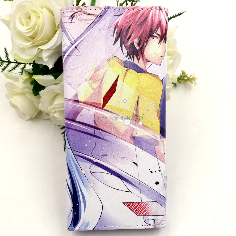 Длинный кошелек с аниме NO GAME LIFE Кожаный Клатч Sora and Shiro для мужчин и женщин|Мужские