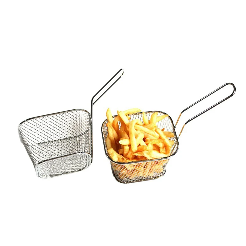 Мини нержавеющая сталь картофель фри чистая картофельные чипсы фритюрница